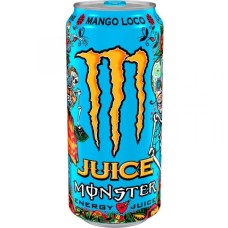 Monster Juice Mango Loco Energy Drink Blikjes, Tray 12x50cl